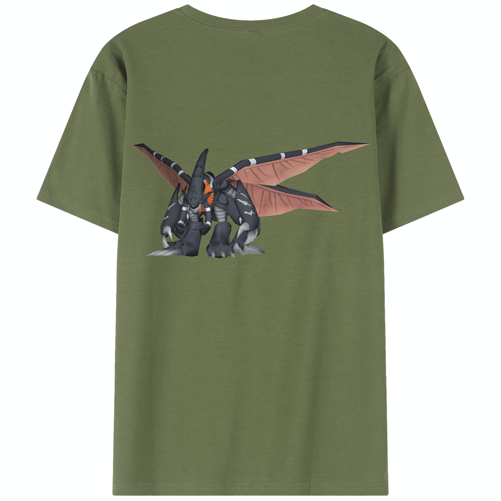 （画像用） Digimon デジタルモンスター/デジモン 綿100％半袖Tシャツ（背面プリント）